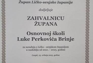 Zahvalnica župana