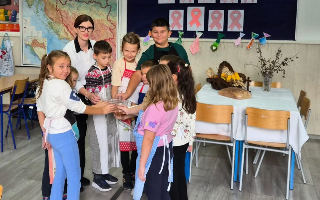 Učenici PŠ Križpolje obilježili su Dan jabuka i Dane kruha i zahvalnosti za plodove zemlje